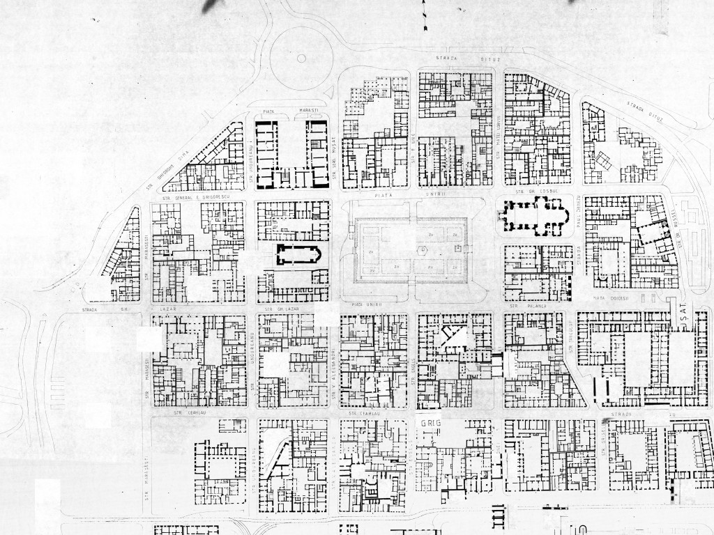 Cartierul Cetate. Plan partere - situația existentă