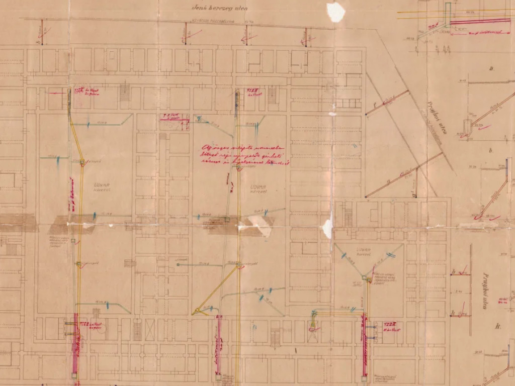 Palatul Dicasterial. Planul de canalizare
